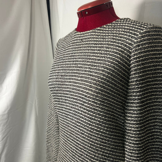 Knit dress with back zipper