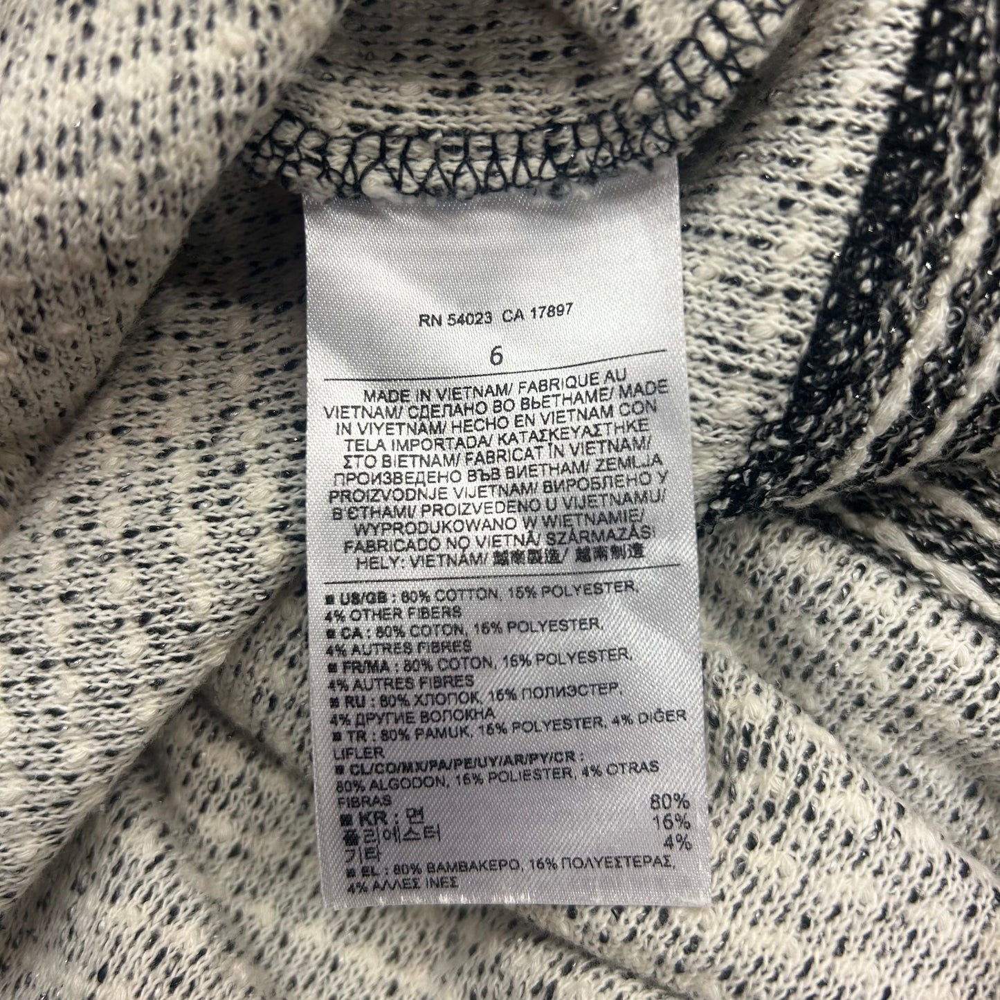 Knit dress with back zipper