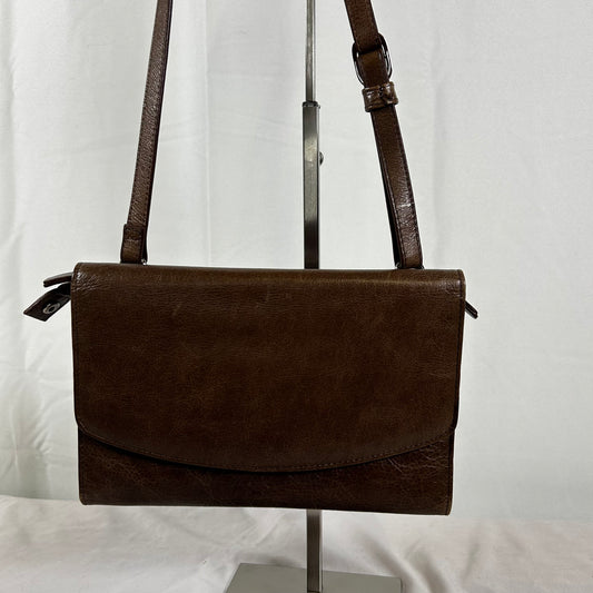 Brown leather purse