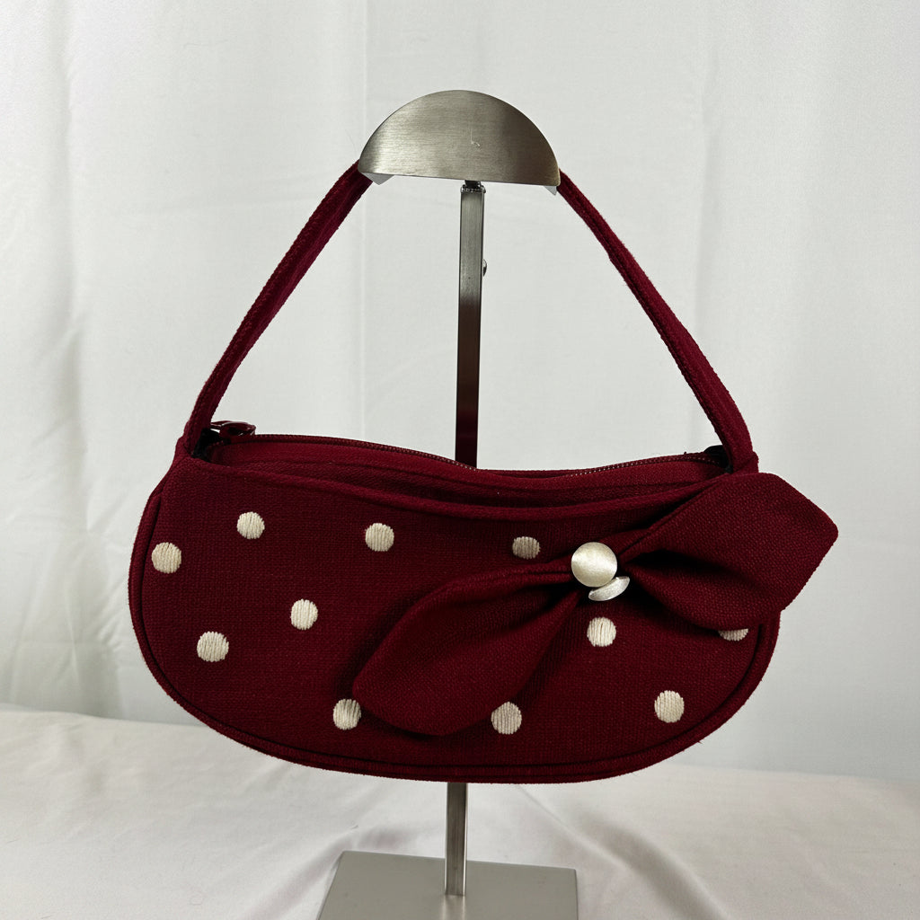 Red polka dot handpurse