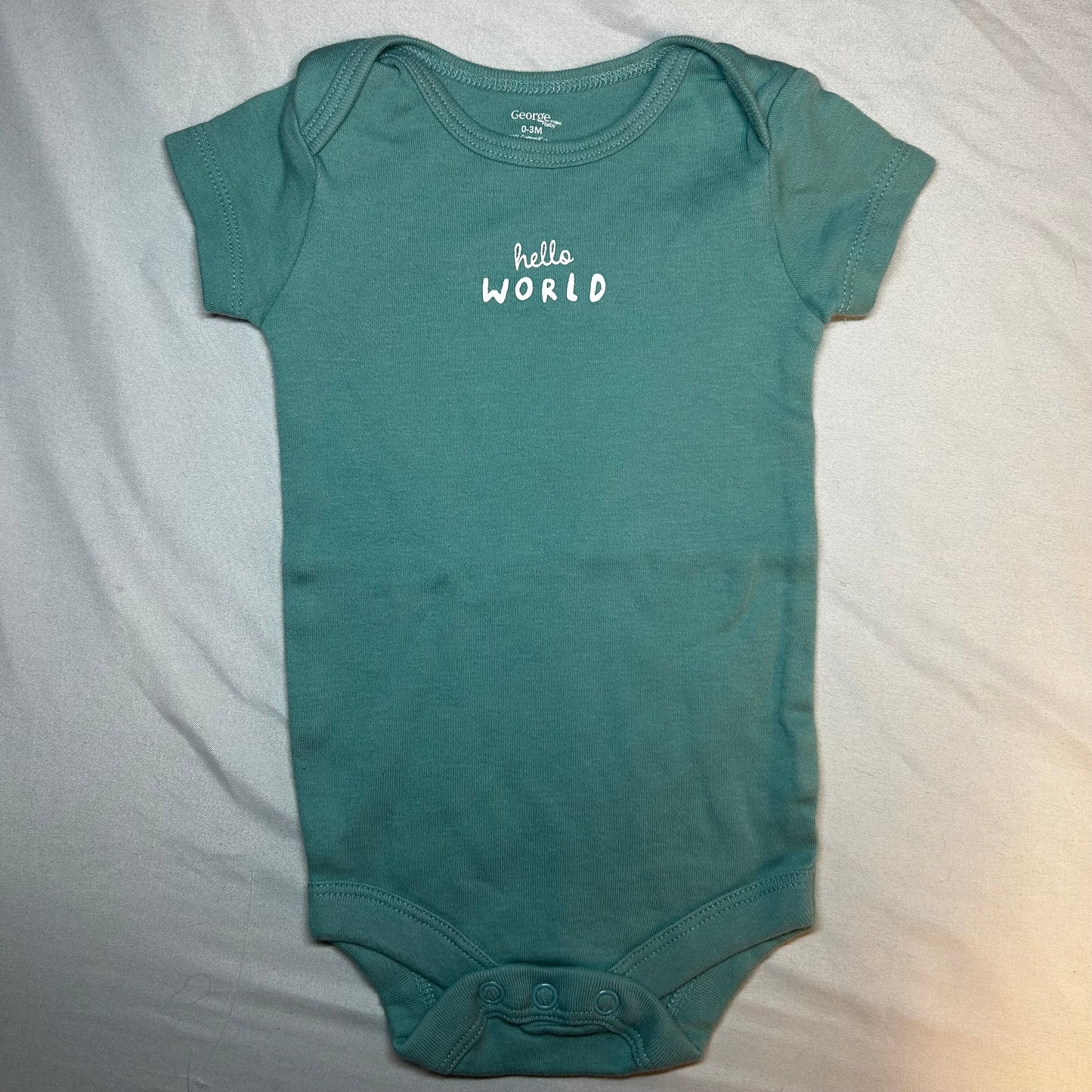 Hello world under onesie