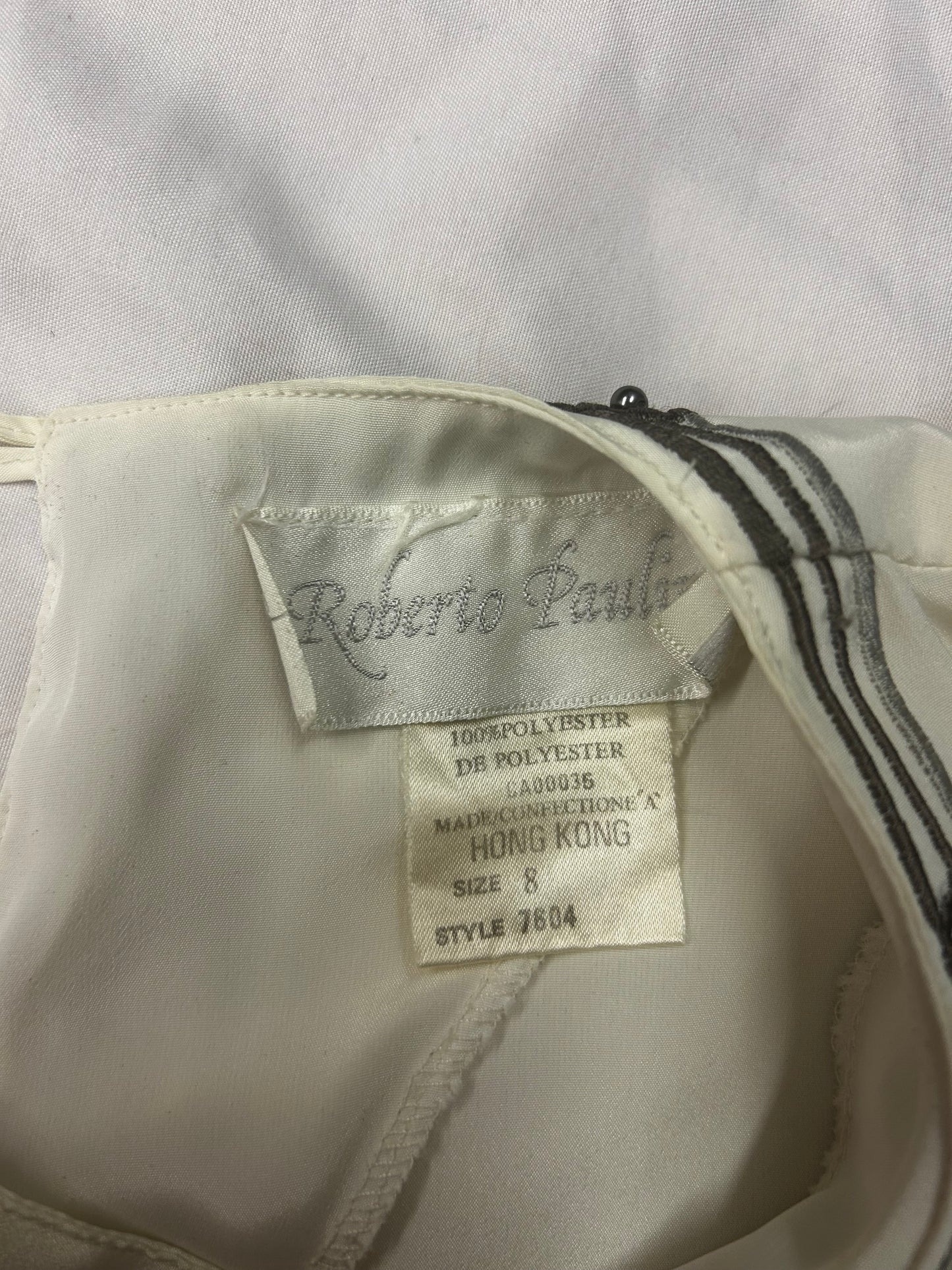 Vintage white dressy top with embroidery