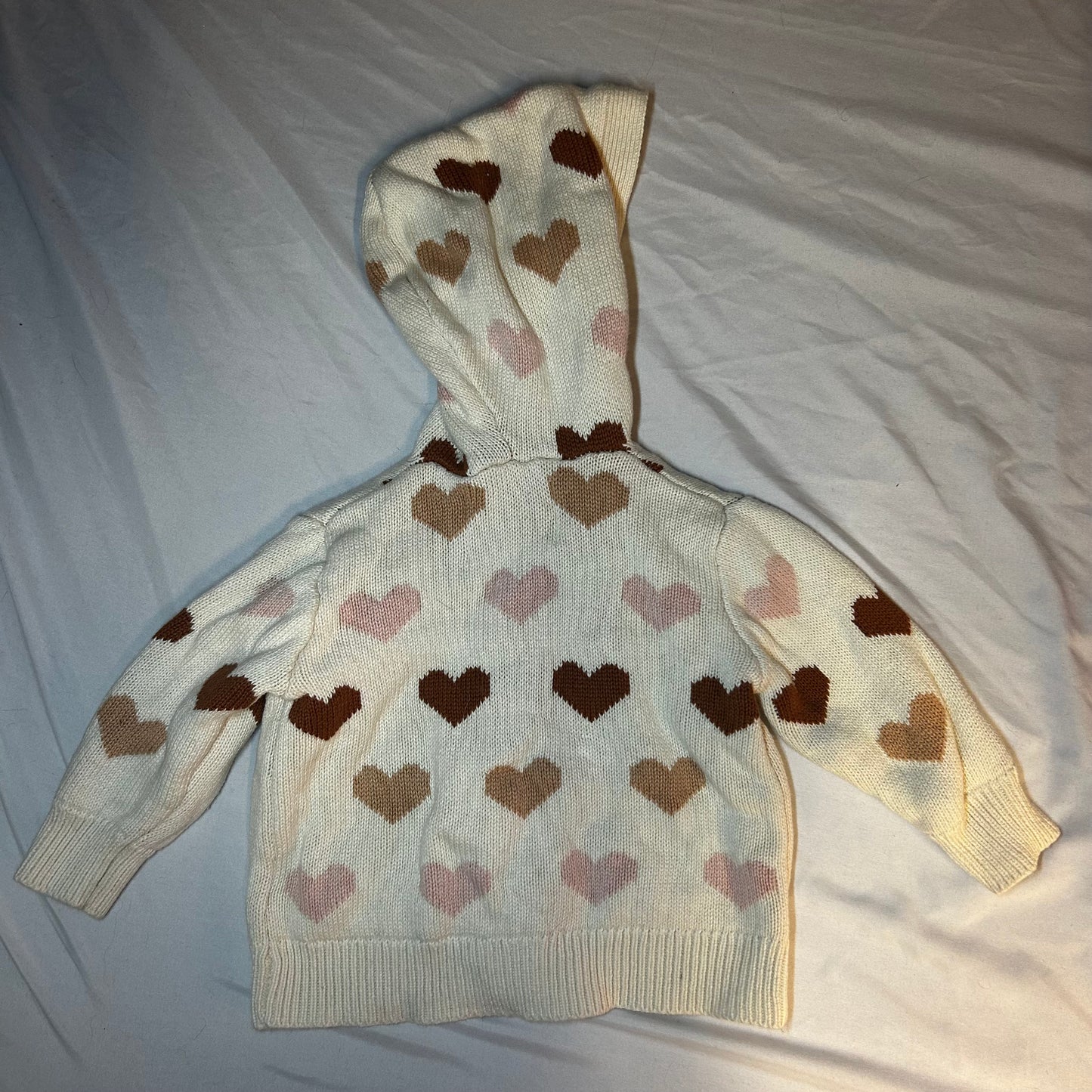 Heart knit sweater