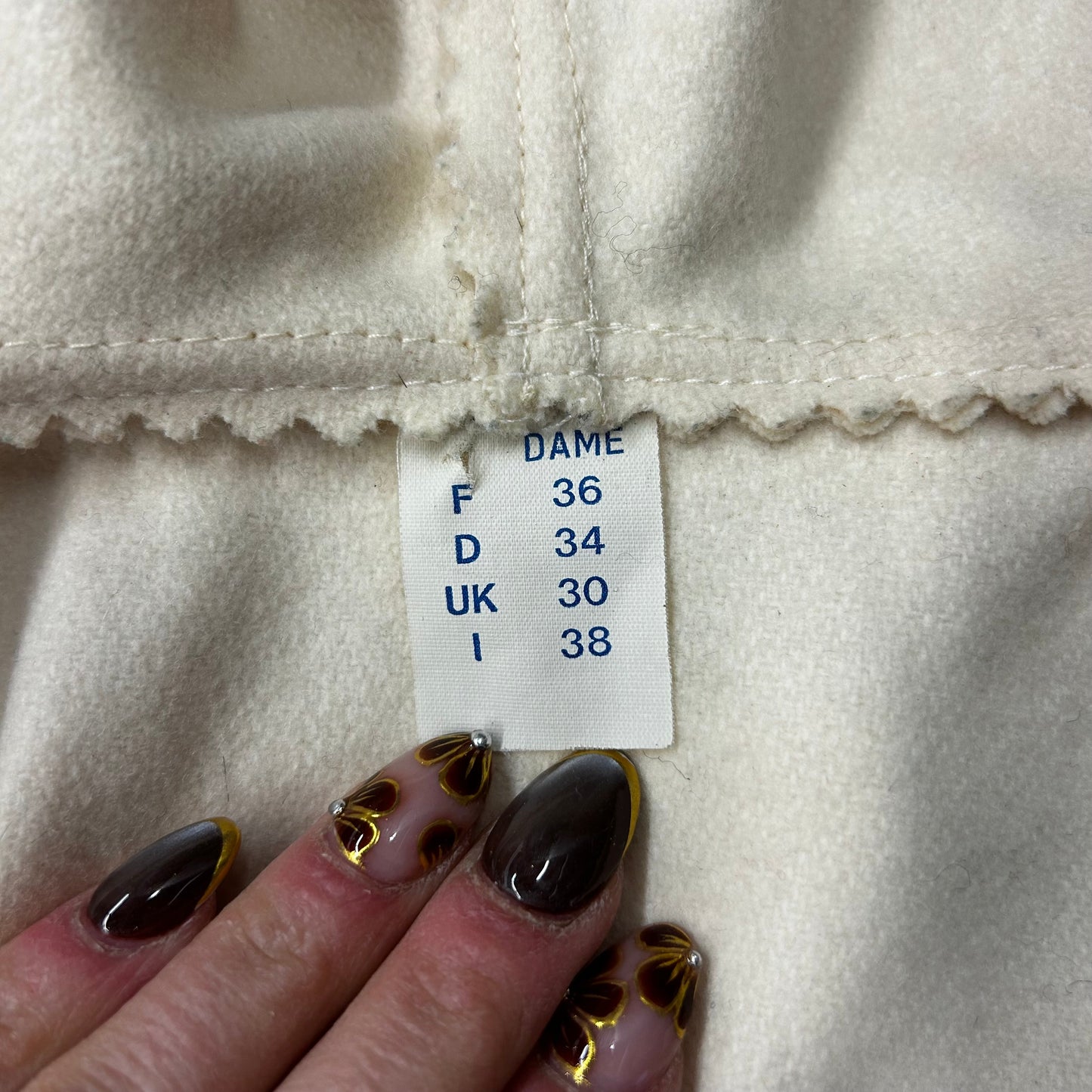 Beige 100% wool jacket