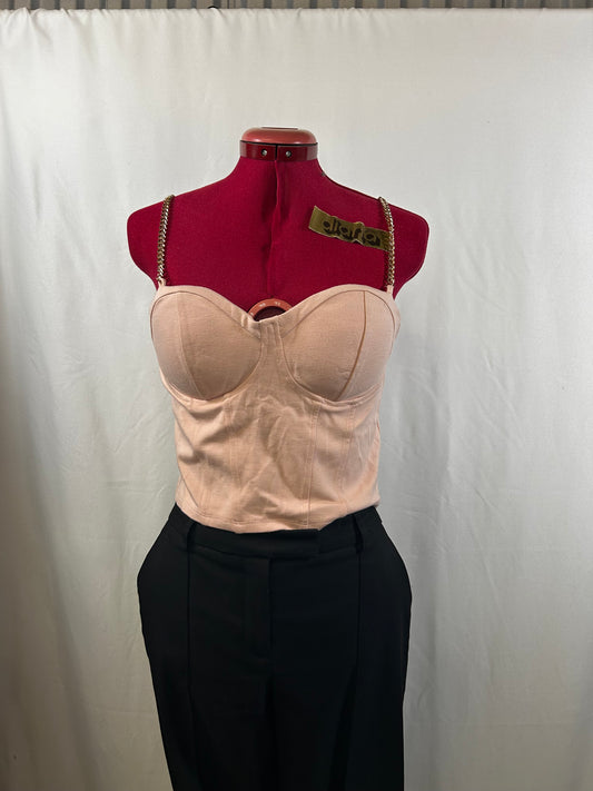 Pink guess corset top