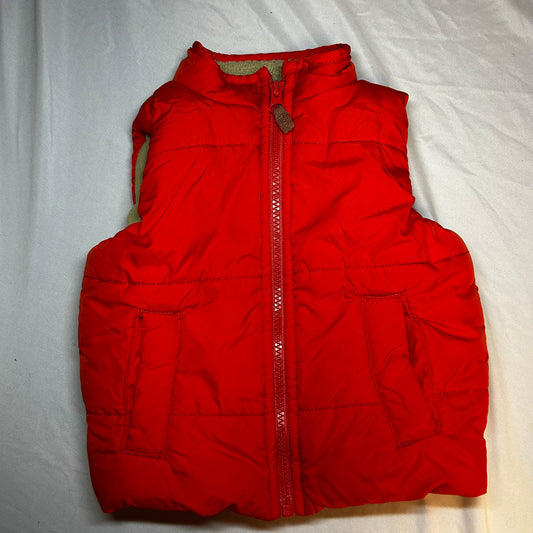Carters orange fleece vest