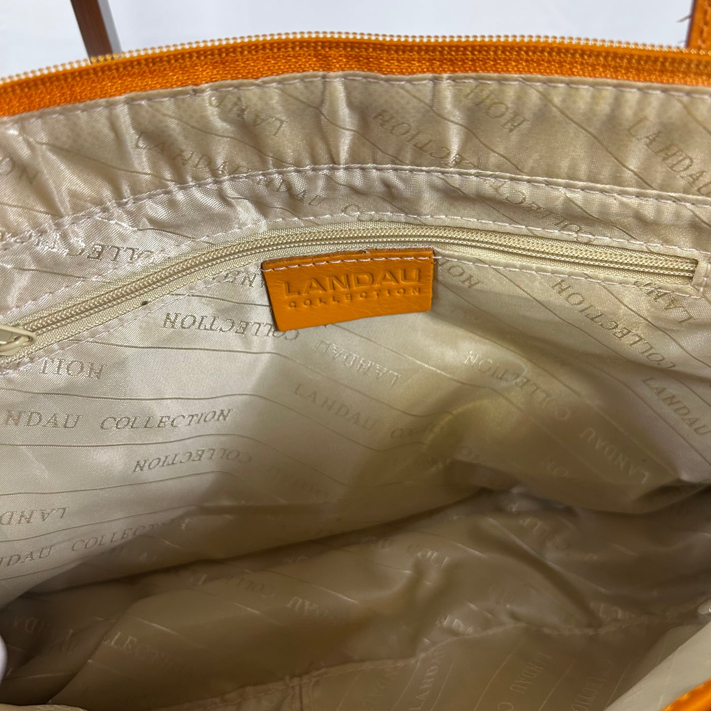 Landon Orange Genuine Leather handbag