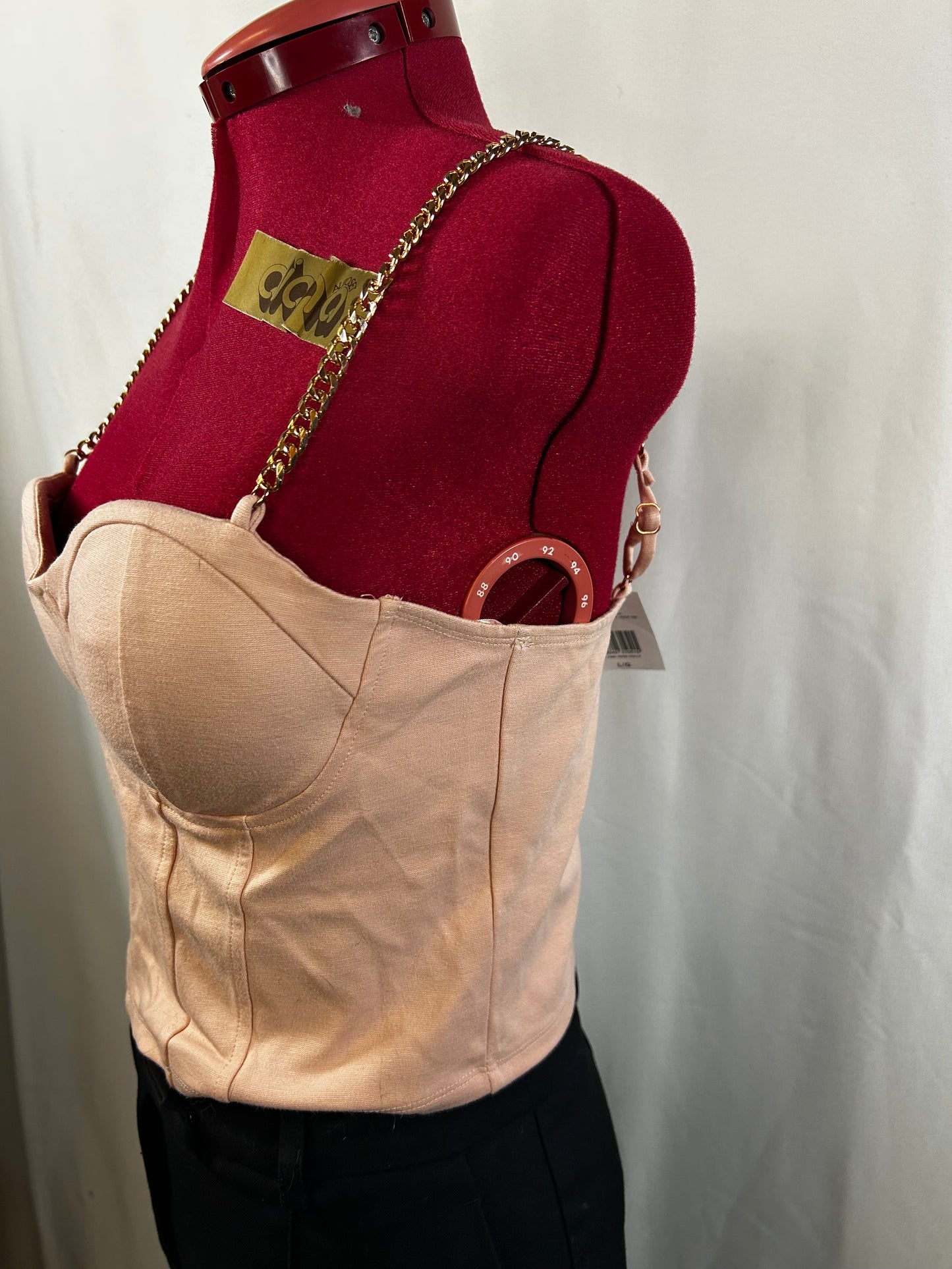 Pink guess corset top