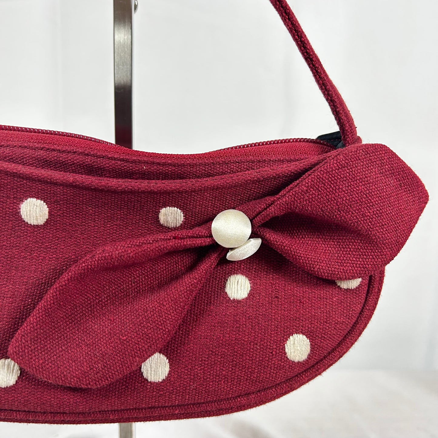 Red polka dot handpurse